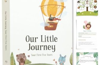 Baby Memory Book Keepsake – Simple & Personalized First 5 Years Milestone Journa
