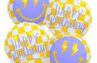 18 Inch Smile Face Birthday Foil Balloons