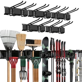 TIDYME Garage Wall Organizer | 80″ Heavy-Duty Tool Storage Rack