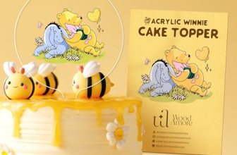 Woodamore Classic Pooh Baby Shower Cake Topper
