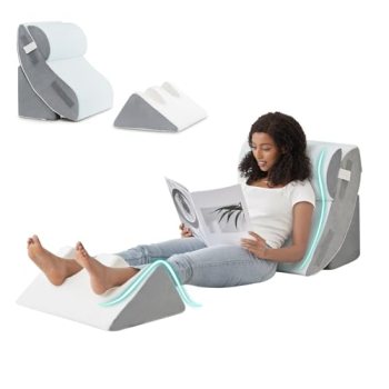Hansleep Bed Wedge Pillow Set for After Surgery 4PCS
