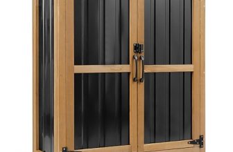 PetsCosset Weatherproof Outdoor Storage Cabinet with Lockable Doors