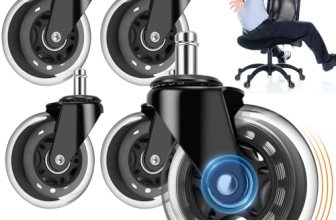 OVLLAN Office Chair Wheels, Outstanding Replacement Roller Blade Wheels for Offi