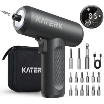 Electric Screwdriver Set – 4V Cordless Screwdriver Rechargeable 2500mAh