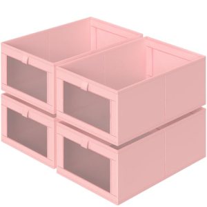 Criusia 4 Pack Linen Closet Organizers and Storage