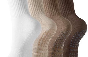 BISOUSOX Pilates Socks with Grips for Women