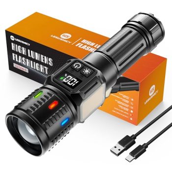lesusnicy Rechargeable Flashlights High Lumens 100