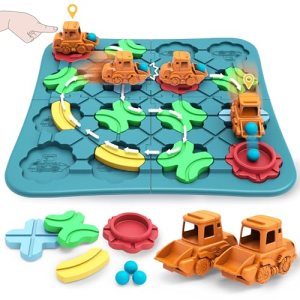 Kids Toys STEM Board Games – Logical Road Builder Brain Teasers Puzzles for 3 4