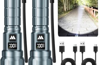 WdtPro LED Rechargeable Flashlight 2 Pack