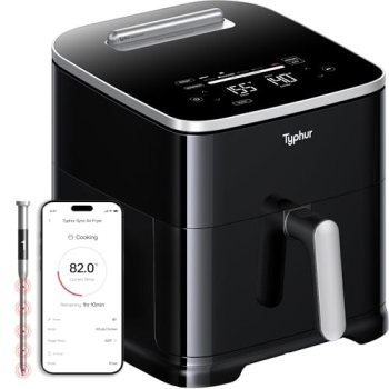 Typhur Sync 8QT AI Smart Air Fryer with Built-in Wireless Meat Thermometer