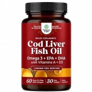 Icelandic Wild Caught Cod Liver Oil Softgels – Fish Omega 3