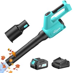 YARDCARE Electric Cordless Leaf Blower with Battery and Charger