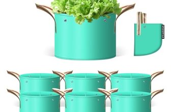 SPONDWILD 7 Pcs 10 Gallon Grow Bags