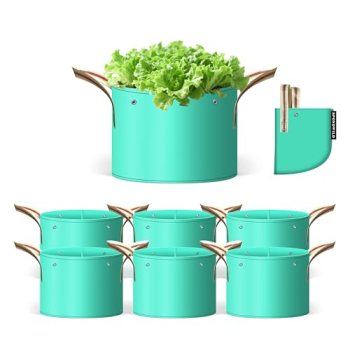 SPONDWILD 7 Pcs 10 Gallon Grow Bags