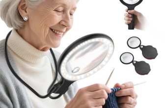 Neck Wear Magnifying Glass with Light for Close Work
