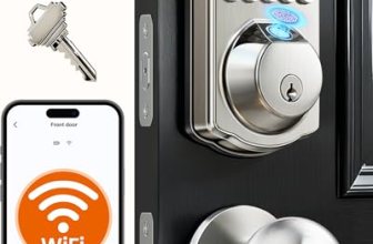 Veise VE012W-K Built-in WiFi Fingerprint Smart Lock with 2 Knobs