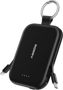 RORRY CharmGo Portable Charger, 5000mAh Portable Charger Power Bank with Built-i