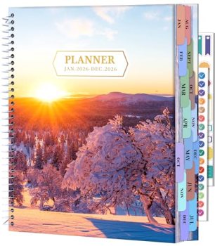 CAGIE 2026 planner Weekly and Monthly Jan 2026-Dec 2026 Hardcover Hourly Daily P