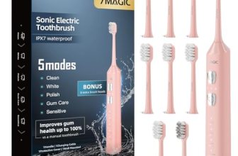 7MAGIC Sonic Electric Toothbrush for Adults and Kids – Up to 180 Days Runtime