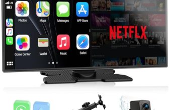 LAMTTO Upgraded 11” Wireless Carplay Screen with Net-Flix YouTube Apps and Back