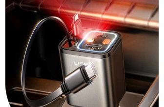 LISEN 4 in 1 Starlight Retractable Car Charger