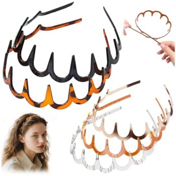 HJKLIUT 5Pcs U Shape Fashion Tooth Hair Comb Headband