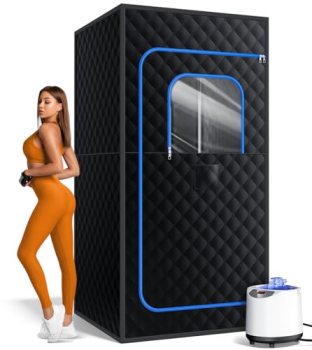 pikulLA Portable Steam Sauna for Home |Personal 71″ Full Body Sauna Tent with 12
