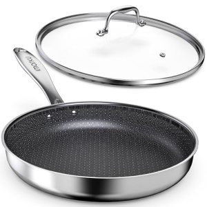 imarku 12″ Non Stick Frying Pan with Lid