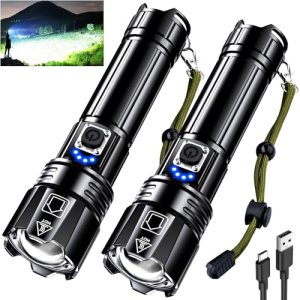AKNEAR Rechargeable LED Flashlight High Lumens
