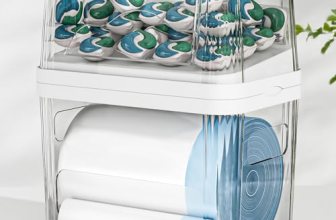 2-in-1 Trash Bag Holder Laundry & Dishwasher Pods Container