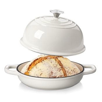 Velaze Enameled Cast Iron Dutch Oven for Bread Baking