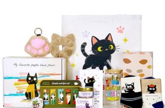 Cat Lover Gifts for Women, Valentine’s Gift Box with Glass Cup