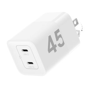 wegear 45W USB C Charger, 2 Port GaN Fast Charging with PPS