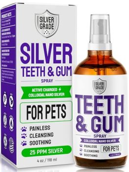 SILVER GRADE Teeth & Gum Dog Breath Spray for Pets Mouth