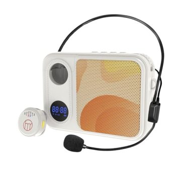 Haomuren Voice Amplifier with Wireless Lavalier Lapel Microphone for Teaching