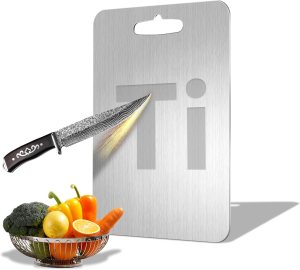 Titanium Cutting Board, 11.5 in x 8 in