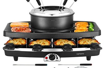 Befano Electric Raclette BBQ Grill with Fondue Pot Sets