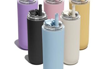 UIRZOTN 6 Pack 16 oz Insulated Coffee Tumblers