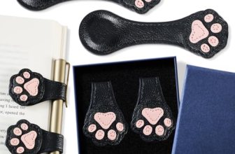 2Pcs Magnetic Leather Bookmarks with Gift Box Magnetic Pen Holder Book Marks Cli