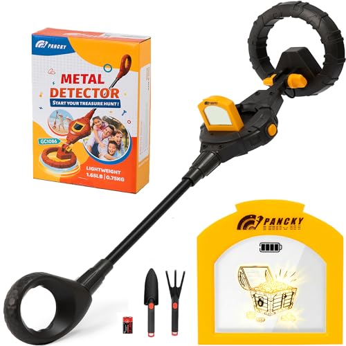 PANCKY Metal Detector for Kids, IP68 Waterproof 3-10 Year Kids Metal Detector Ki