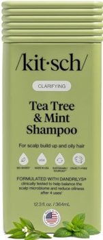 Kitsch Clarifying Tea Tree & Mint Liquid Shampoo for Women & Men