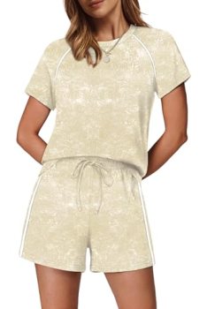 Sampeel 2 Piece Sets for Women Summer Outfits Two Piece 2026 Loungewear Matching