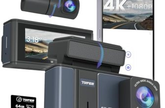 TVFEA 4K Dash Cam Front and Rear