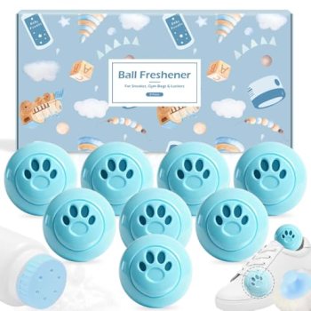 STRN Sneaker Deodorizer Balls 8 Packs Baby Powder Scent Shoe Odor Elimination