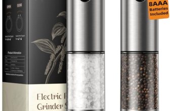 Electric Salt and Pepper Grinder Set