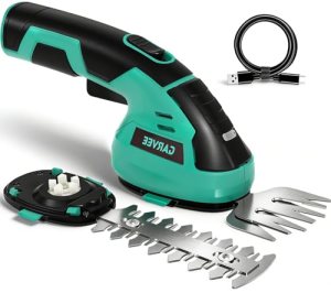 Garvee Cordless Hedge Trimmer – Small Garden 2 in 1 Handheld 7.2V Electric Grass