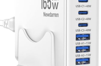 165W GaN USB C Charging Station