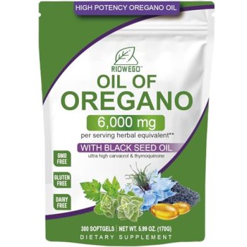 RIOWEGO Oil of Oregano Softgels with Black Seed Oil