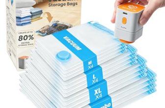 Bonre Life Vacuum Storage Bags with Rechargeable Cordless Pump