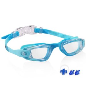 Aegend Swim Goggles for Kids 3-14 – Anti-Fog Comfort Fit for Swim Lessons
